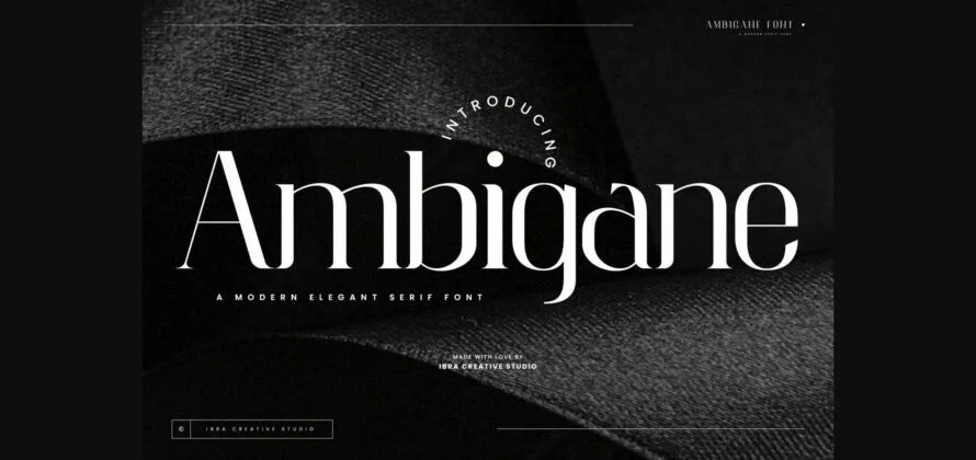 Ambigane Font Poster 1