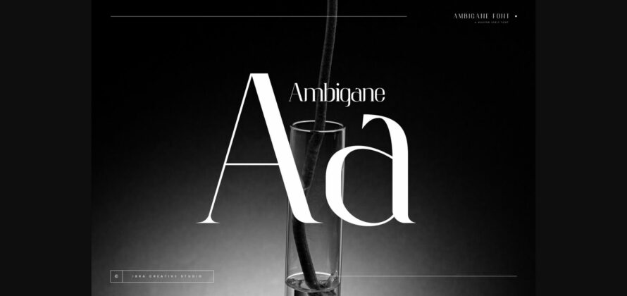 Ambigane Font Poster 8