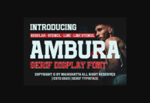 Ambura Font Poster 1