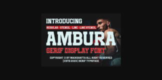 Ambura Font Poster 1