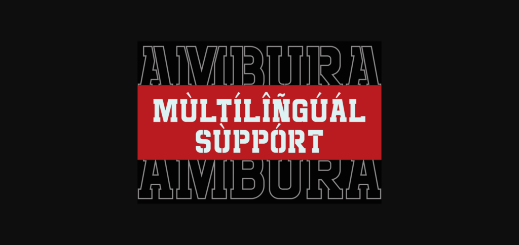 Ambura Font Poster 6