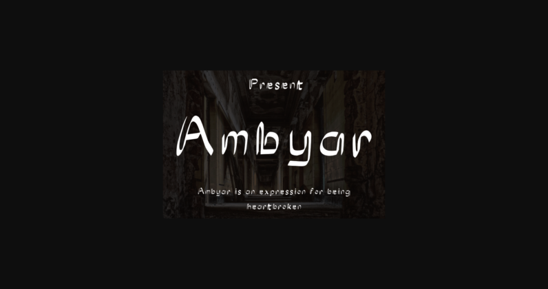 Ambyar Font Poster 3