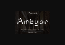 Ambyar Font Poster 1