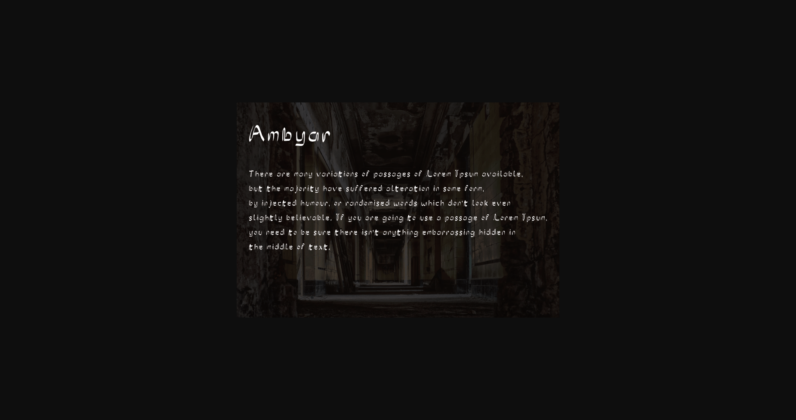 Ambyar Font Poster 6