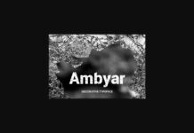 Ambyar Font Poster 1