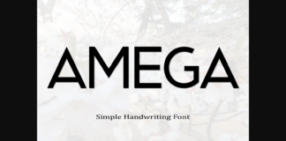 Amega Font Poster 1