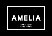 Amelia Font Poster 1