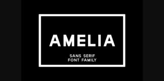 Amelia Font Poster 1