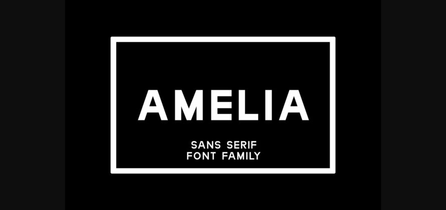 Amelia Font Poster 1