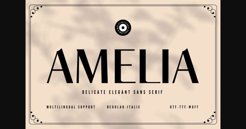 Amelia Font Poster 3