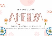 Amellya Font Poster 1