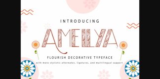 Amellya Font Poster 1