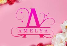 Amelya Monogram Font Poster 1