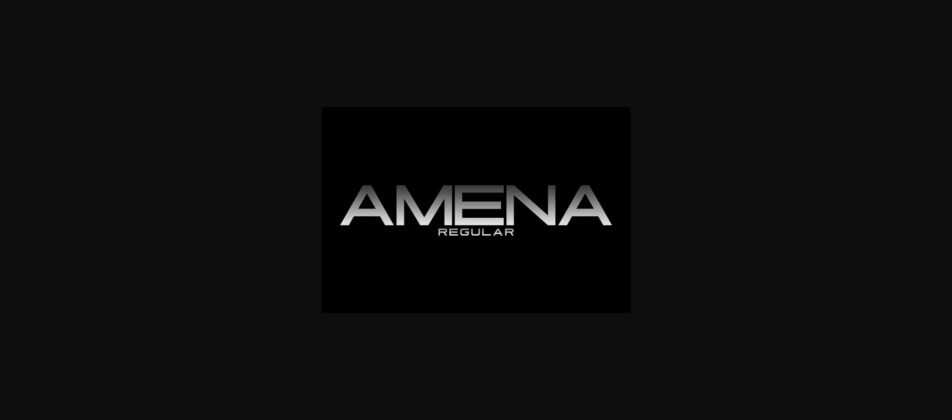 Amena - Regular Font Poster 1