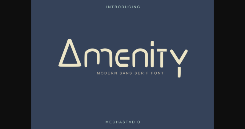 Amenity Font Poster 3