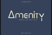 Amenity Font Poster 1