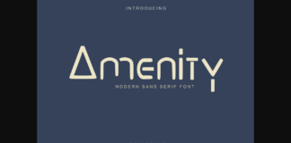 Amenity Font Poster 1