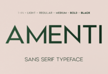 Amenti Font Poster 1