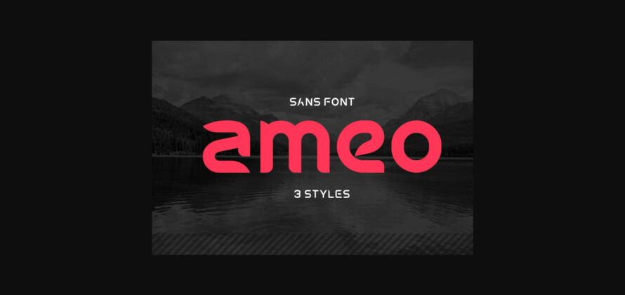 Ameo Font Poster 3