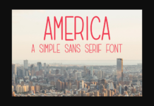 America Font Poster 1