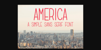 America Font Poster 1