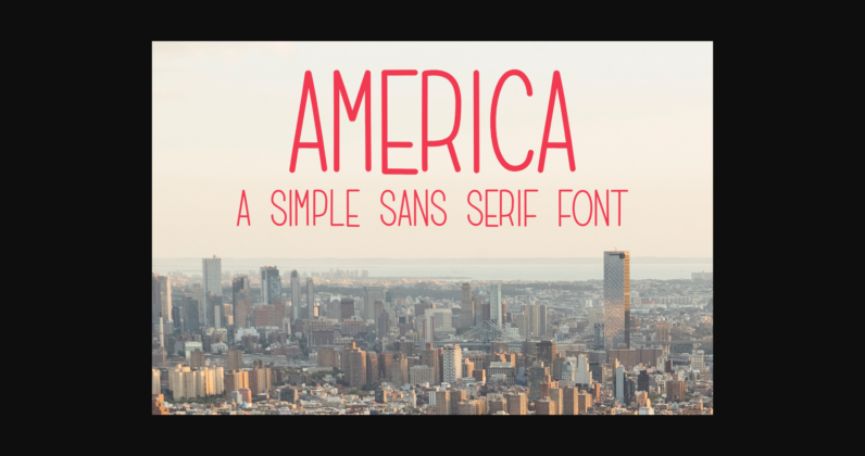 America Font Poster 1