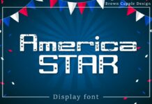 America Star Font Poster 1