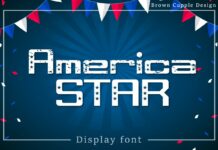 America Star Font Poster 1
