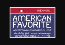 American Favorite Font Poster 1