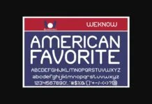 American Favorite Font Poster 1