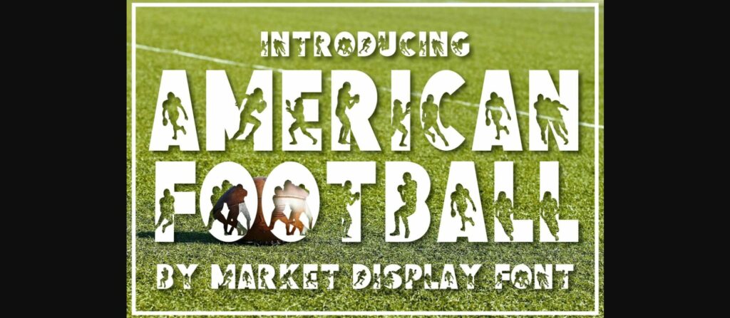 American Football Font Poster 1