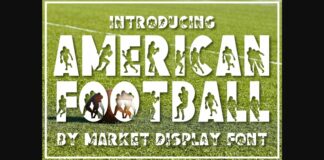American Football Font Poster 1