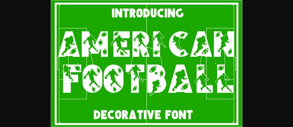 American Football Font Poster 3