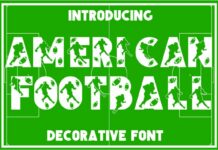 American Football Font Poster 1