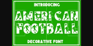 American Football Font Poster 1