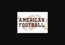 American Football Font Poster 1