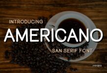 Americano Font Poster 1