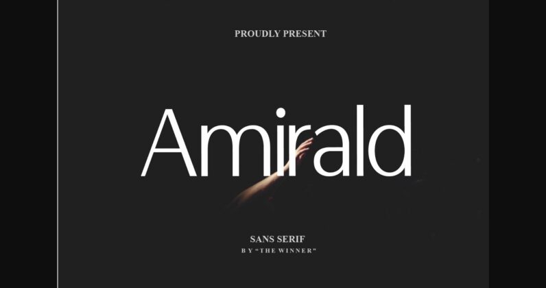 Amirald Font Poster 3