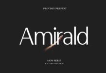 Amirald Font Poster 1