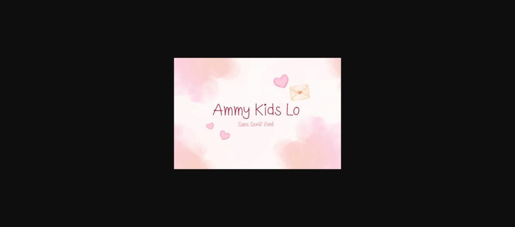 Ammy Kids Lo Font Poster 1