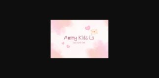 Ammy Kids Lo Font Poster 1