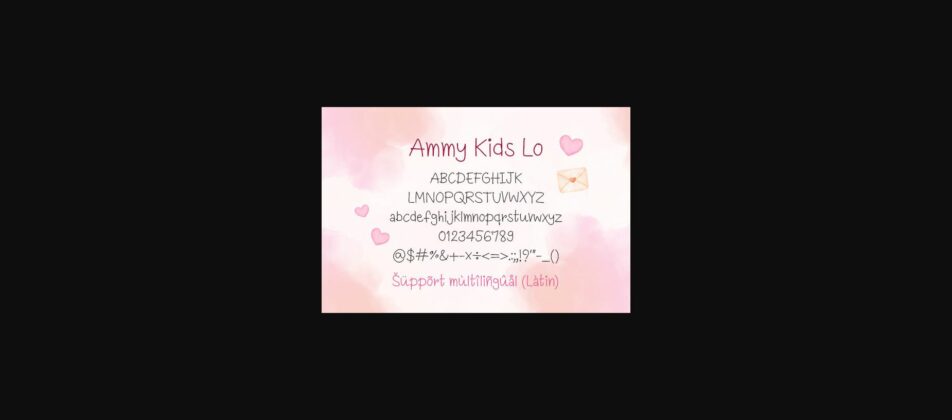 Ammy Kids Lo Font Poster 4