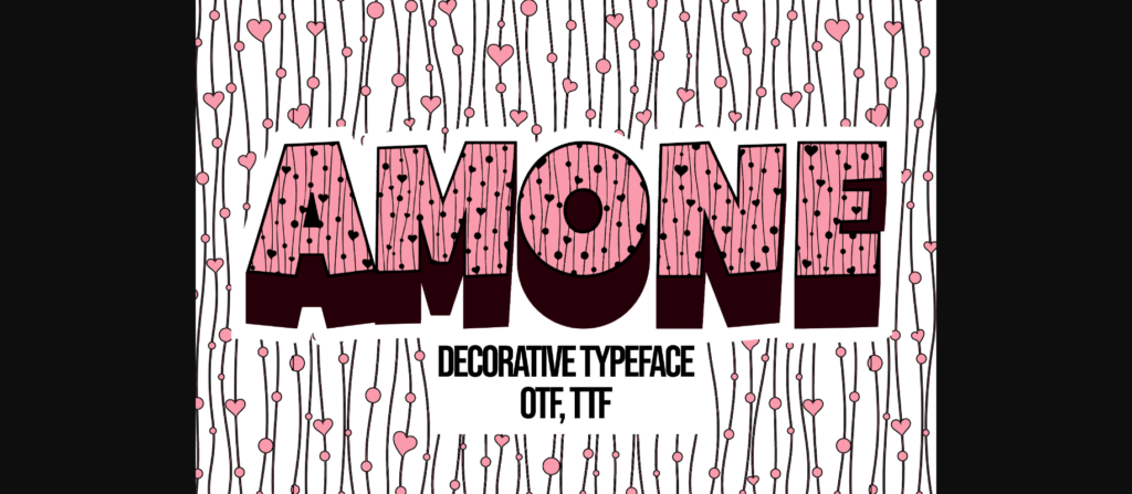 Amone Font Poster 3