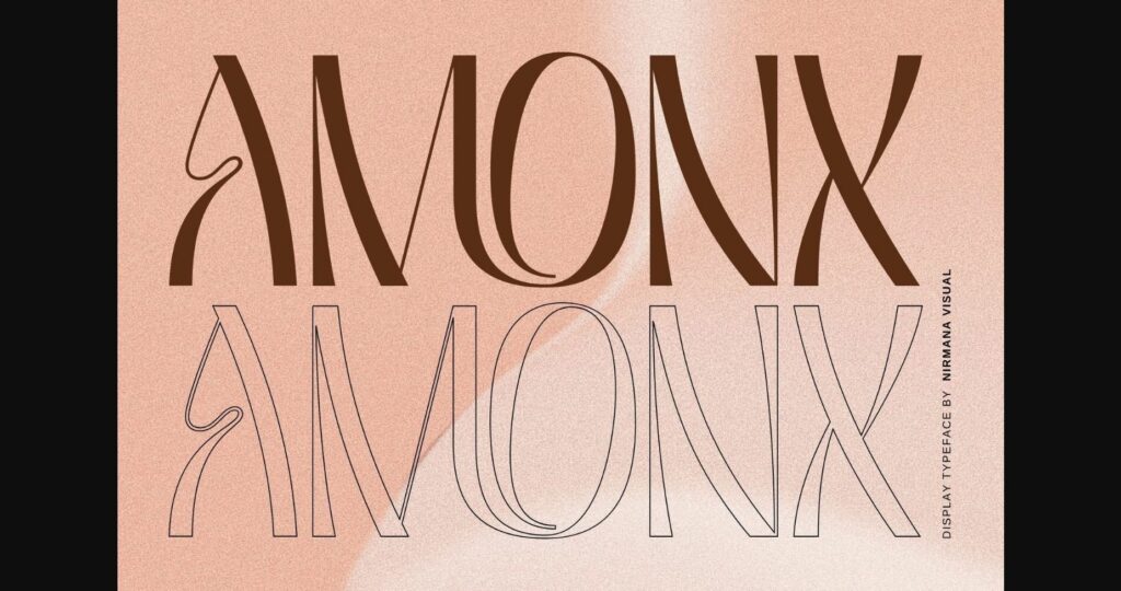 Amonx Font Poster 3