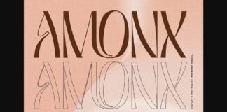 Amonx Font Poster 1