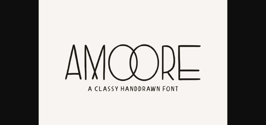 Amoore Font Poster 3