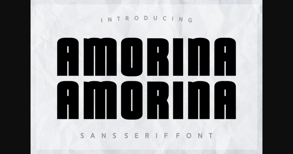 Amorina Font Poster 3