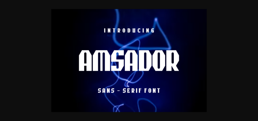 Amsador Font Poster 3