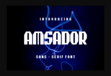 Amsador Font Poster 1