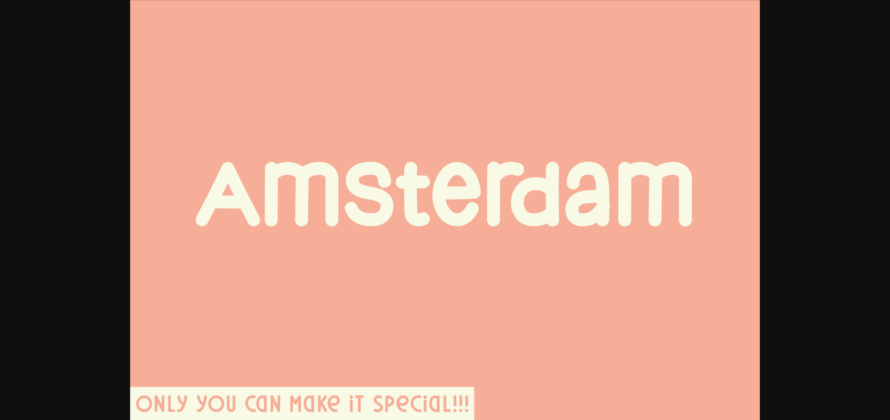 Amsterdam Font Poster 3